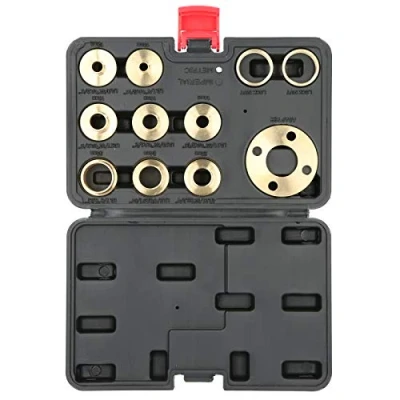 Imagen de Kit Guía Enrutador, 11 Piezas / Juego Plantilla Latón Guías Enrutador con Adaptador Tuerca Bloqueo Fabricado en para Trabajos Limpieza