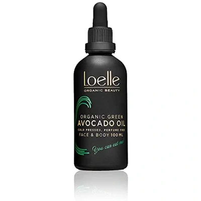 Imagen de Loelle Aceite de Aguacate Puro y Prensado en Frío Tratamiento Fortalecedor para Pelo Frágil Opaco Aceites Orgánicos Pelos, Cara Uñas Cosmético Antiarrugas Cultivado Kenia 100ml
