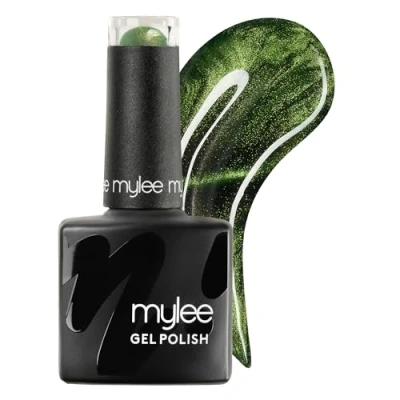 Imagen de Mylee Esmalte de Uñas Gel Semipermanente 8ml [Lucky Clover] Cat Eye Collection Magnético, Brillante, Holográfico, UV/LED Nail Art, Manicure y Pedicure, Larga Duración, Uso Profesional Doméstico