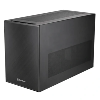 Imagen de SilverStone Technology SUGO 17, Negro, Chasis Premium en Forma de Cubo con excepcional Espacio para componentes, SST SG17B (Negro)