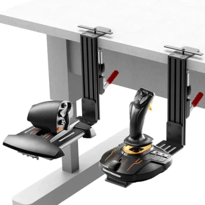 Imagen de wuutyty 2 Pack Hotas Mount Joystick kompatibel mit Logitech X52/X52 Pro/X56/X56 Rhino Hotas, Thrustmaster T. Flight Hotas/A 10C Warthog/T.16000M FCS/TCA Airbus Joystick/Winwing Orion