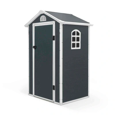 Imagen de Caseta jardín resina 134x104x203 cm (1.34 m²) New Mara gris