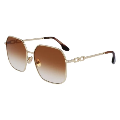 Imagen de Victoria Beckham Mujer VB232S 723 Gafas de sol Metal Oro Geométrico Fotocromático