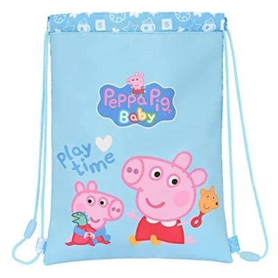 Imagen de Safta S4306524 Saco Plano Junior Peppa Pig Baby 26X34X1 Cm, Multicolor, Talla única (612292855)
