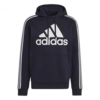 Imagen de adidas Essentials Fleece Sudadera con capucha, Legend Ink/White, S Hombre