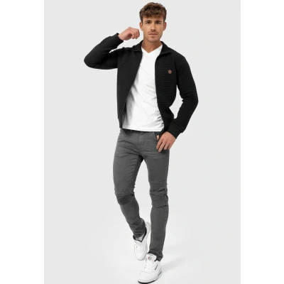 Imagen de Indicode Jeans Bermie Sudadera con cremallera, Hombre, Talla: XL, Black