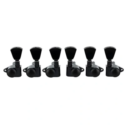 Imagen de Musiclily Economy 3L3R Estilo Roto Sellado Set de Clavijas Afinación Clavijero Guitarra para Epiphone Les Paul SG ES, Botón Keystone Negro