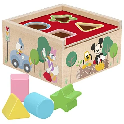 Imagen de WOOMAX Disney Cubo Formas Madera 13 CM