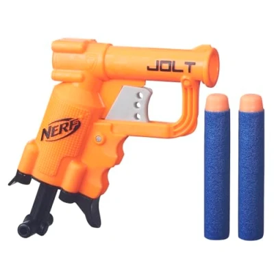 Imagen de Nerf N Strike Elite Jolt Blaster, Color Naranja, Tamaño Compacto (Hasbro B8802)