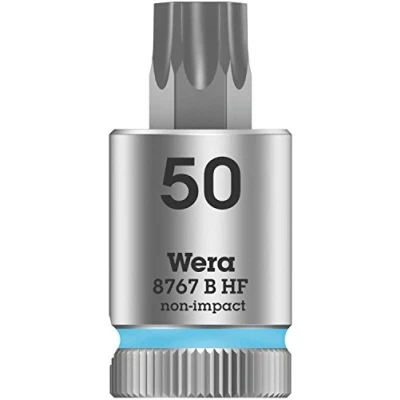 Imagen de WERA 05003072001 8767 B HF TORX 50 x 38,5 mm Vaso de punta Zyklop con función retención 3/8&quot;