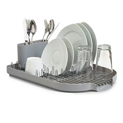 Imagen de Zeller 24890 Escurreplatos, plástico 45 x 32 13 cm, Gris