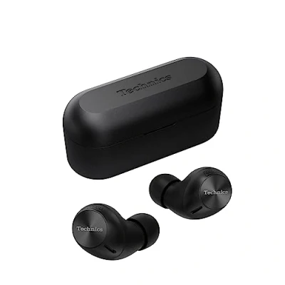 Imagen de Technics EAH AZ40M2EK Auriculares Inalámbricos con Cancelación De Ruido, Bluetooth Multipunto 3 Dispositivos, Cómodos Intraurales, Micrófono Integrado, Ajuste personalizable, Negro