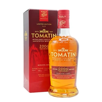 Imagen de Tomatin 15 Years Old Portuguese Collection MOSCATEL CASKS 2006 46% Vol. 0,7l in Giftbox