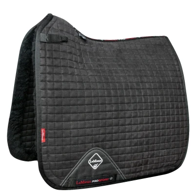Imagen de LeMieux Merino+ Sensitive skin saddlepad Black