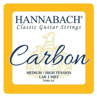 Imagen de Hannabach Cuerdas Para Guitarra Clasica Carbono Tension Media/Alta Juego Agudas Mi1+Si2+Sol3