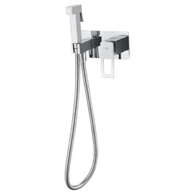 Imagen de Mice Ducha higiénica empotrada Grifo de Bide Monomando para Empotrar WC Grifos inodoro Serie Suecia Cromado/Plateado BDC032 5