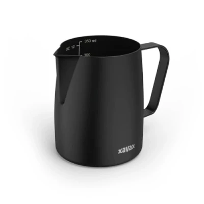 Imagen de Xavax Barista Jarra de Leche, Acero Inoxidable, Negro, Grande