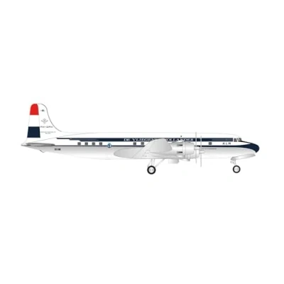 Imagen de Herpa Miniatura del avión KLM Douglas DC 6B PH DFH Jan Van Riebeek, Escala 1/500, Modelo prefabricado, maqueta de colleción, modelismo, Avion sin Soporte, Figura Metal