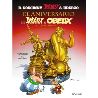 Imagen de El aniversario de Astérix y Obélix. libro oro