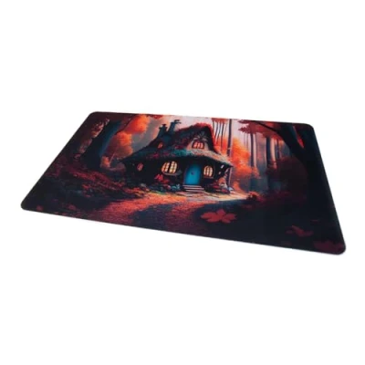 Imagen de playmats.eu Lorcana TCG Caseta de 24 x 14 Pulgadas / 61 35,5 cm Alfombrilla Goma para Juegos Cartas, Color cabaña, 64 24&quot; 14&quot; (K073)