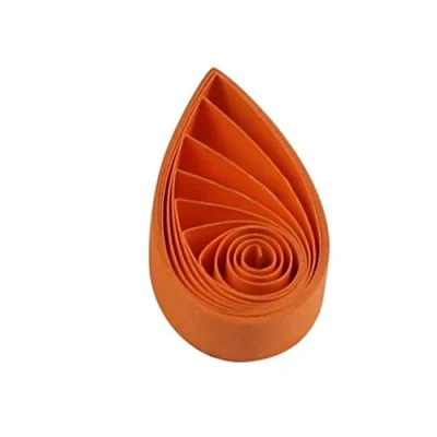 Imagen de ODETOJOY 120 tiras de papel 5 mm para manualidades, un solo color (naranja)