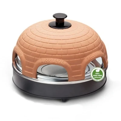 Imagen de Emerio PO 115984 Horno para Pizza Eléctrico, Antiadherente, Incluye Espátulas y Cortapizzas, Libre de BPA, 1200W