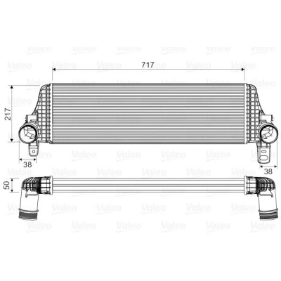 Imagen de VALEO 818659 Intercooler sin válvula EGR VOLKSWAGEN: Transporter 5, 5 Bus, Multivan (7HM