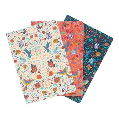 Imagen de Grupo Erik Pack cuadernos A5 Frida Kahlo Bloc de notas distintos diseños 3 Libretas Libreta Cuaderno pequeña Material escolar y Papeleria