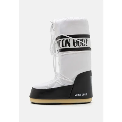 Imagen de Moon Boot ICON Unisex Botas con cordones, Talla: 42 44, Black/white Zapatos