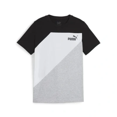 Imagen de Puma Power Camiseta estampada para niños, Talla: 12a, Black