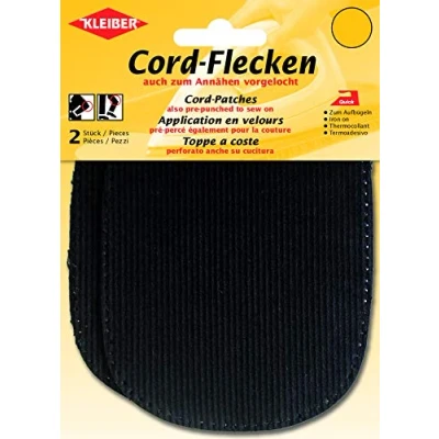 Imagen de Kleiber Coderas y Rodilleras, termoadhesivas o para coserlas, Color Negro