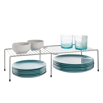 Imagen de Metaltex Adapto Estante Extensible, Plata, 57/33x24x15