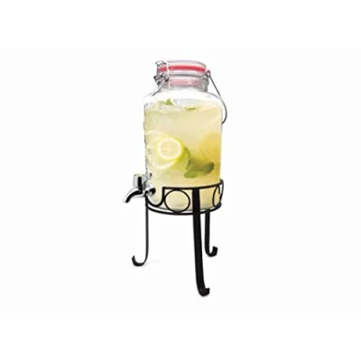 Imagen de NERTHUS FIH 285 dispensador de 3L con soporte, bebidas vidrio grifo y soporte incorporados