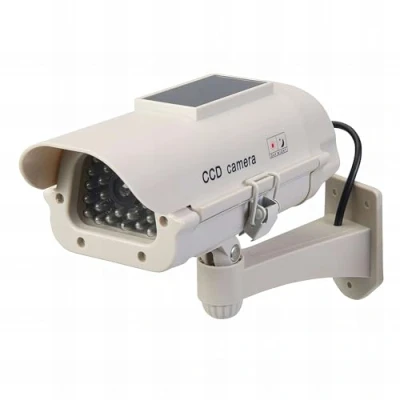 Imagen de Silverline Tools 614458 Cámara LED simulada con panel solar (Alimentada por energía solar)