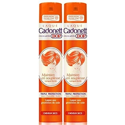 Imagen de Cadonett Dop Laca de mantenimiento flexible larga duración, triple protección para cabello seco 300 ml Lote 2