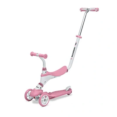 Imagen de Mondo Toys On&amp;Go Scribble Patinete para niños 5 en 1 con Asiento, Pedales de Goma Suave y Grande Scooter 3 Ruedas Edad a años MAX 50 kg Color Rosa 28575