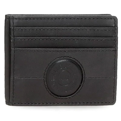 Imagen de Pepe Jeans Cracker Tarjetero Negro 9,5x7,5 cms Piel