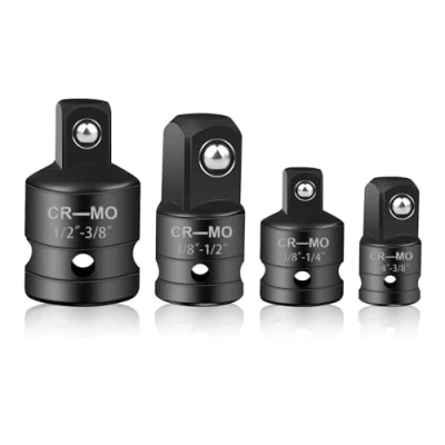 Imagen de AOROPS juego de 4 adaptadores vaso, para llaves vaso 1/4 a 3/8, 3/8 1/4, 1/2, 1/2 adaptador