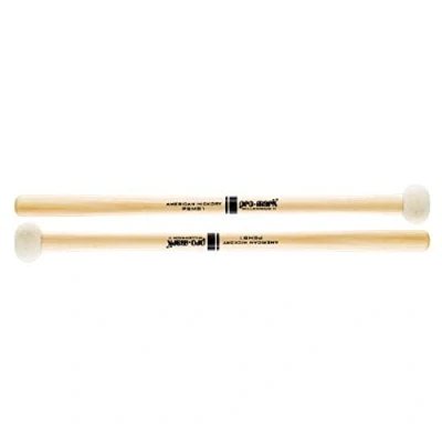 Imagen de ProMark Bass Drum Mallets Performer Series Special Extra Dense Felt Head Ideal for 16 18 inch Drums American Hickory Handles with Comfort Flare Grip 1 Pair