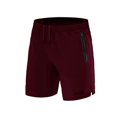 Imagen de TCA Pantalones Cortos Elite Tech para Correr o Gimnasio con Bolsillos de Cremallera Hombre Marrón Oscuro, XS