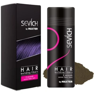 Imagen de Fibras Capilares Castaño Medio 25g Microfibras de Algodón en Polvo 100% Natural para Disimular Calvicie y Alopecia al Instante Fibra Capilar Hombre Mujer Hair Fibers