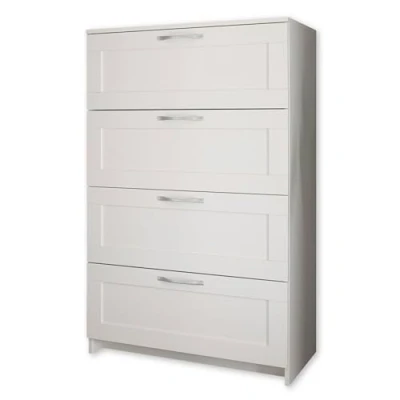 Imagen de SALIAS armario con puertas de espejo en negro, versátil 4 batientes para tu dormitorio, 156 x 190 50 cm (ancho/alto/profundo)