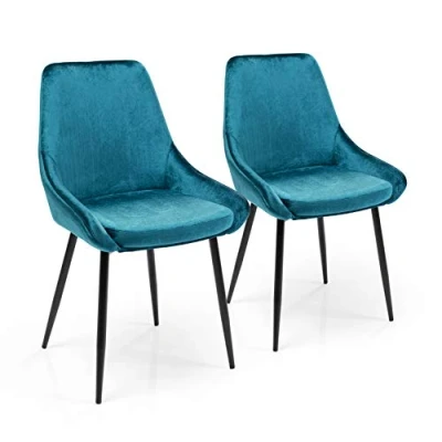 Imagen de Kare Design East Side Petrol, Sillas 2 unidades, color azul, 83x48x57cm