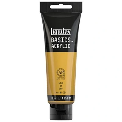 Imagen de Liquitex Basic Acrylic Tubo de Pintura Acrílica, 118 ML, Dorado