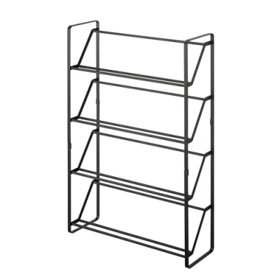 Imagen de YAMAZAKI 2392 FRAME Zapatero delgado de 4 niveles, negro, acero, diseño minimalista, 53 x 17,5 80 cm (L An Al)