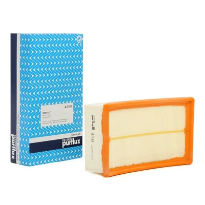Imagen de PURFLUX A1184 Filtro de aire 58 141 237 Cartucho filtrante NISSAN: Note I, MICRA 3, Juke, RENAULT: Clio Modus / Grand Modus, III Grandtour