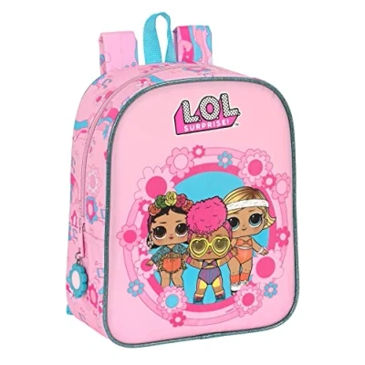 Imagen de LOL SURPRISE! Glow Girl Mochila Infantil, Niño, Escolar, Adaptable a Carro, Ideal para Guardería, Cómoda y Versátil, Calidad Resistencia, 22x10x27 cm, Color Rosa