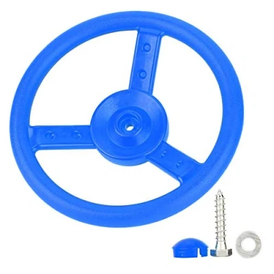 Imagen de VGEBY Volante con Juego de Columpios, Columpios para Exteriores plástico niños(Azul) Movimiento Infantil Equipo Deportivo