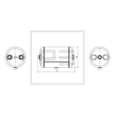 Imagen de PETERS ENNEPETAL 076.450 81A Depósito de aire, sistema aire comprimido