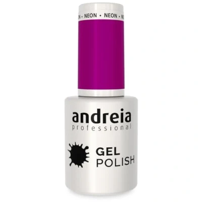 Imagen de Andreia Pintauñas Semipermanentes Esmalte Semipermanente Profesional para Uñas de Gel Manicura con Brillo Intenso que Dura Hasta 4 Semanas Color 266 Púrpura Sombras Gris 10,5 ml